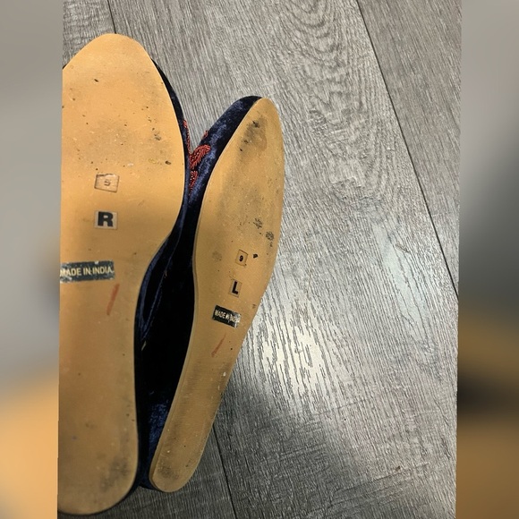 SAACHI Satin Beaded Embroidered Embellished Slip on Mule Size 9 $300 - Picture 3 of 4